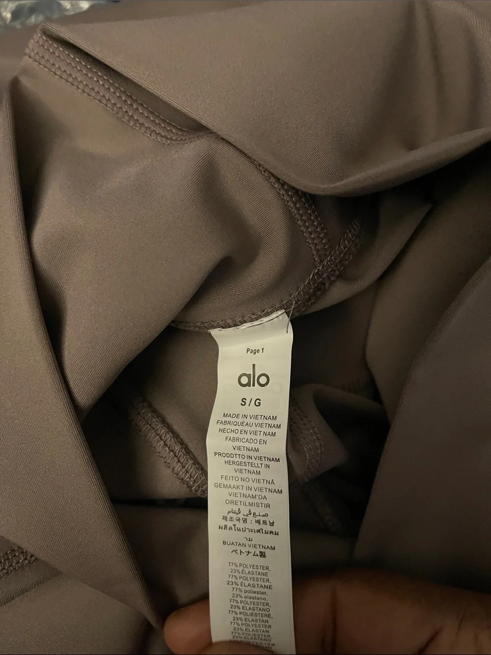 ALO Yoga Airlift 7/8 High-Rise Leggings Mushroom Size Small NWT‼️